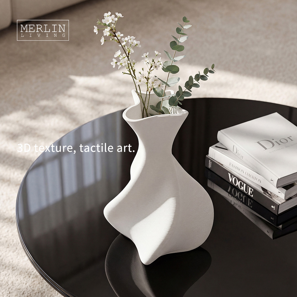 3D Printing Modern Ceramic Flower Vase Home Decor by Merlin Living (4)