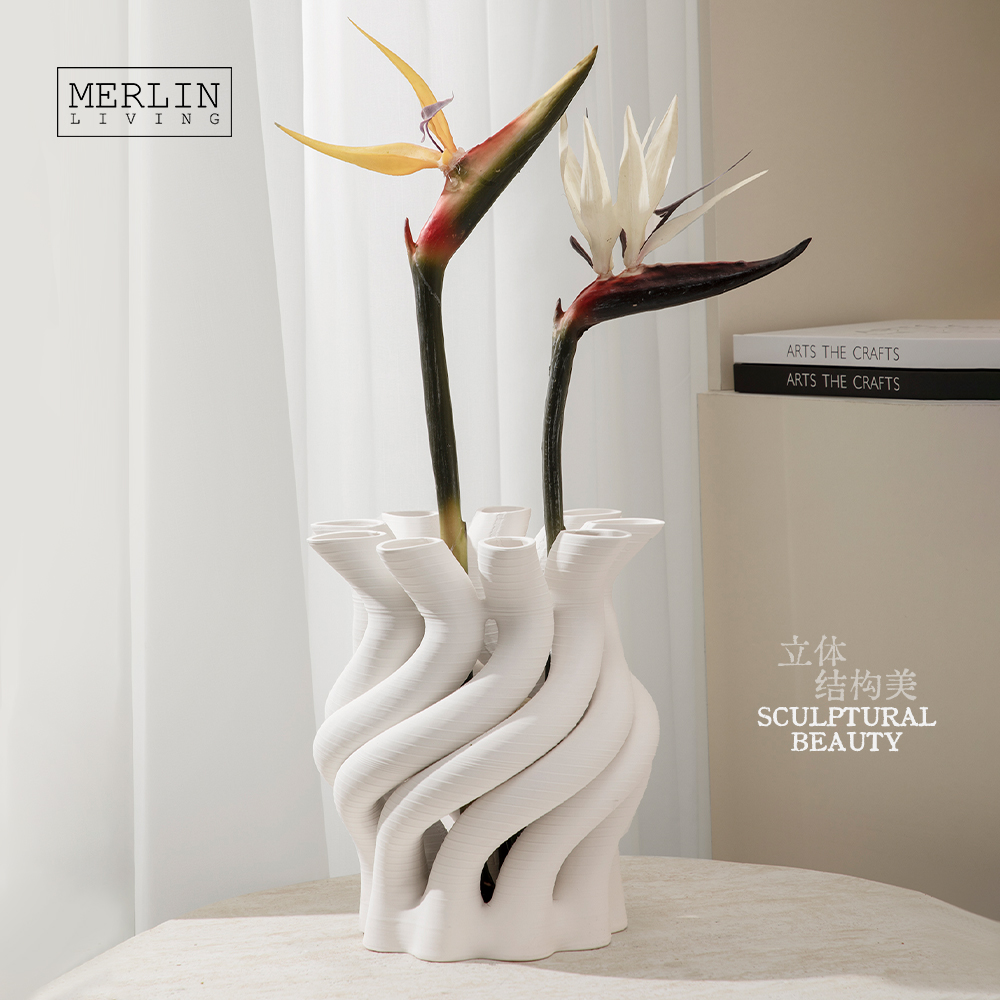 3D Printing Vase for Home Decor Modern Ceramic Decoration Merlin Living (8)