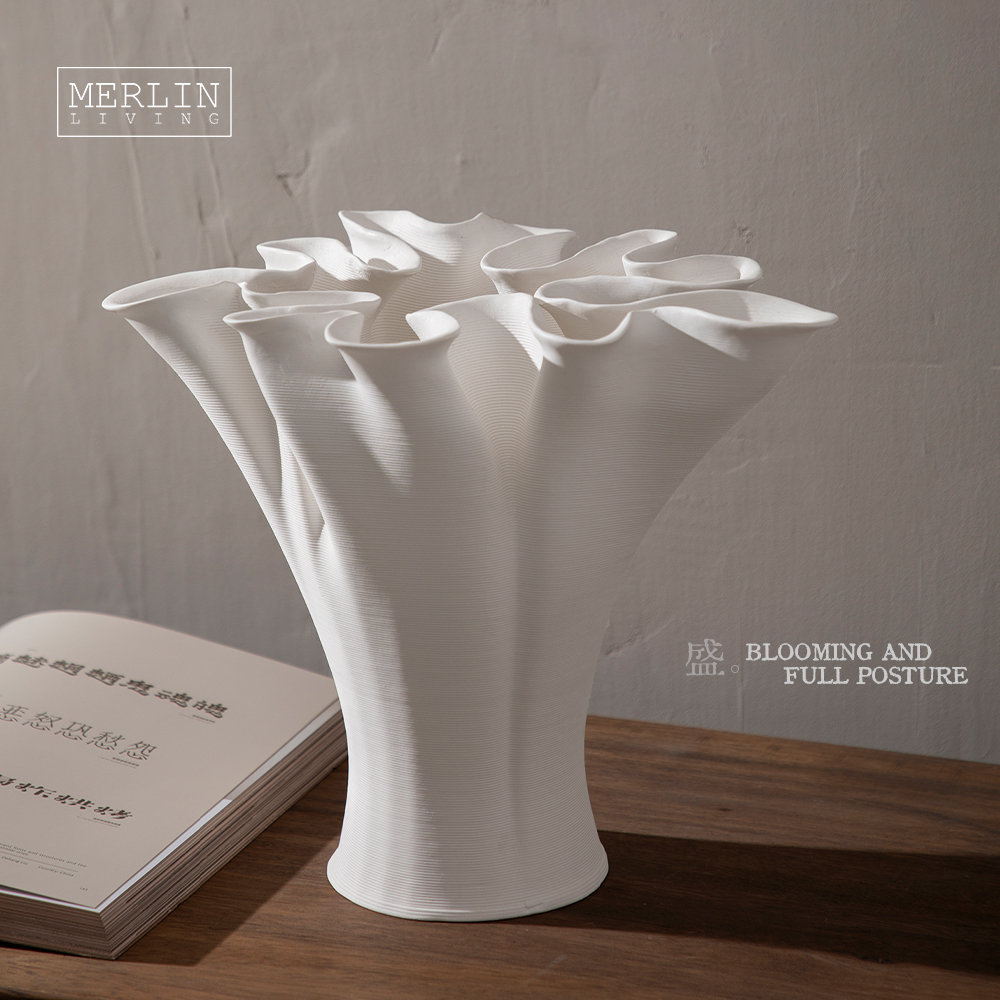 3D Printing modern ceramic vase living room decoration Merlin Living (5)