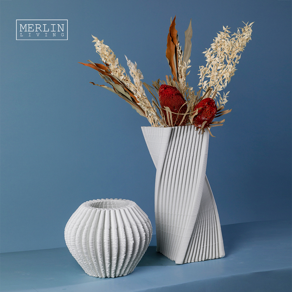 Best Merlin Living 3D Printing Multidimensional Line Abstract Ceramic Vase  factory and suppliers | MERLIN LIVING, image size:1000x1000