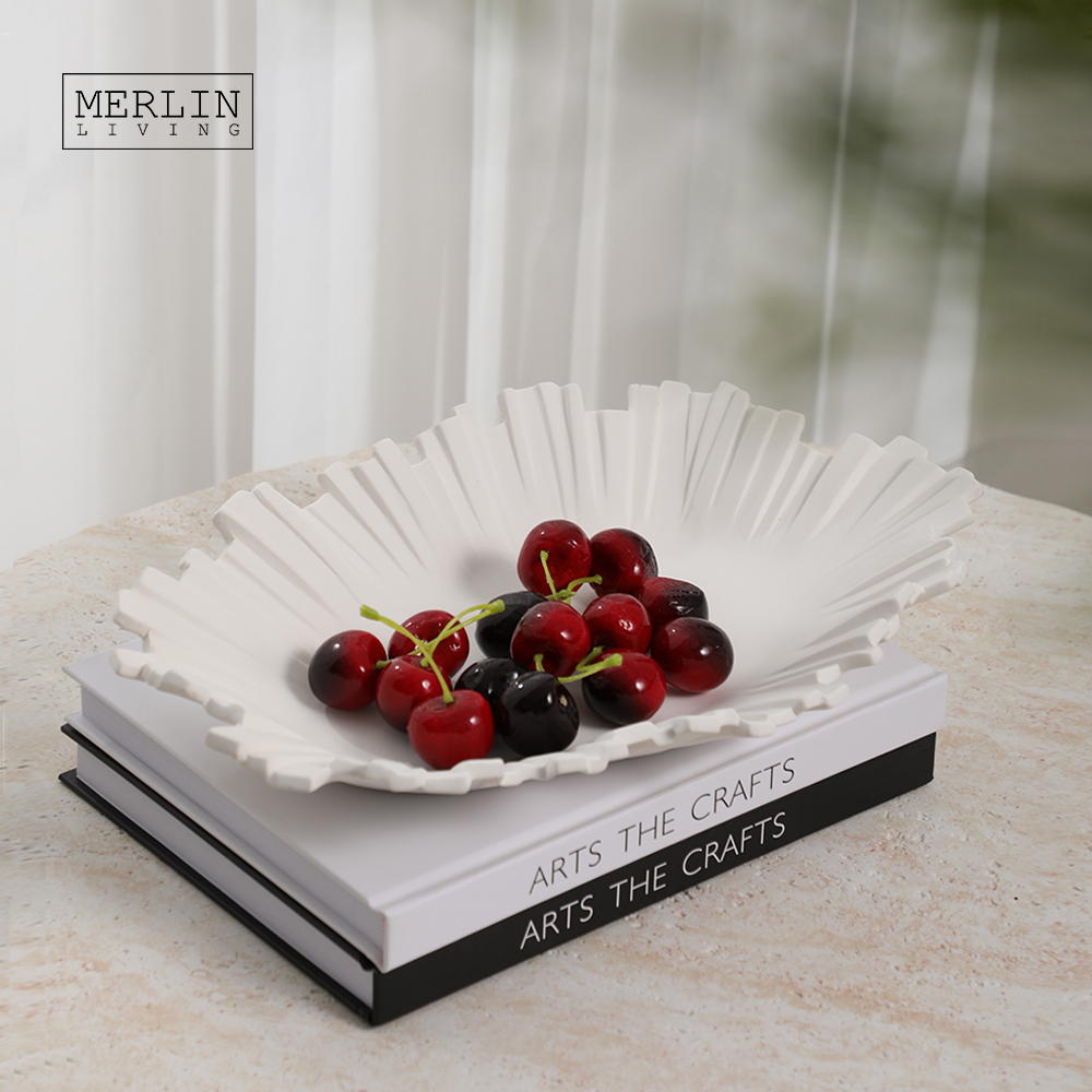 Ceramic Fruit Bowl Irregular Shaped Chocolate Plate  Merlin Living (6)