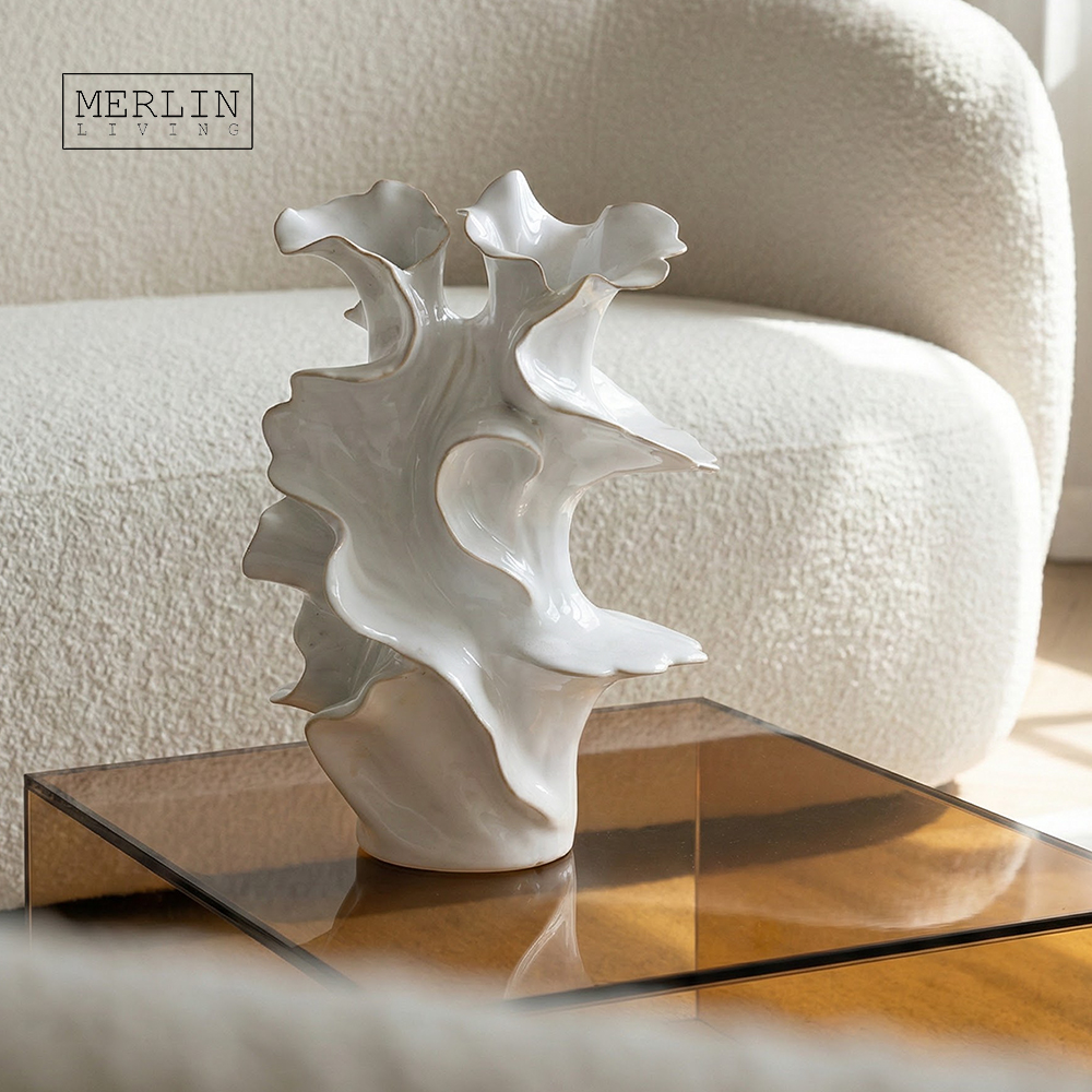 Handmade Glazed Modern Ceramic Wedding Vase by Merlin Living (4)