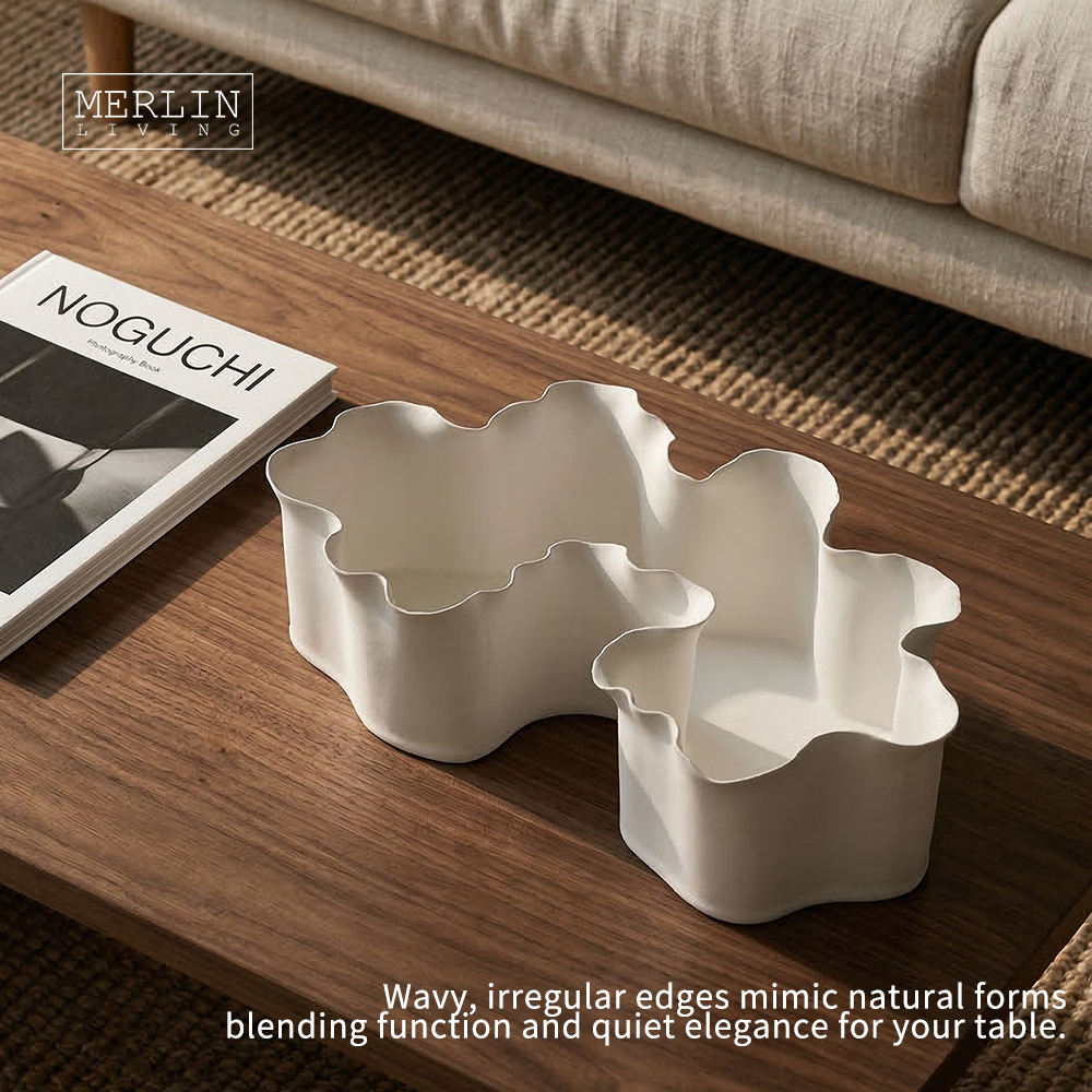 Handmade Irregular Fruit Chocolate Ceramic Bowl Decor by Merlin Living (1)