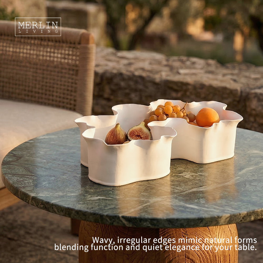 Handmade Irregular Fruit Chocolate Ceramic Bowl Decor by Merlin Living (6)