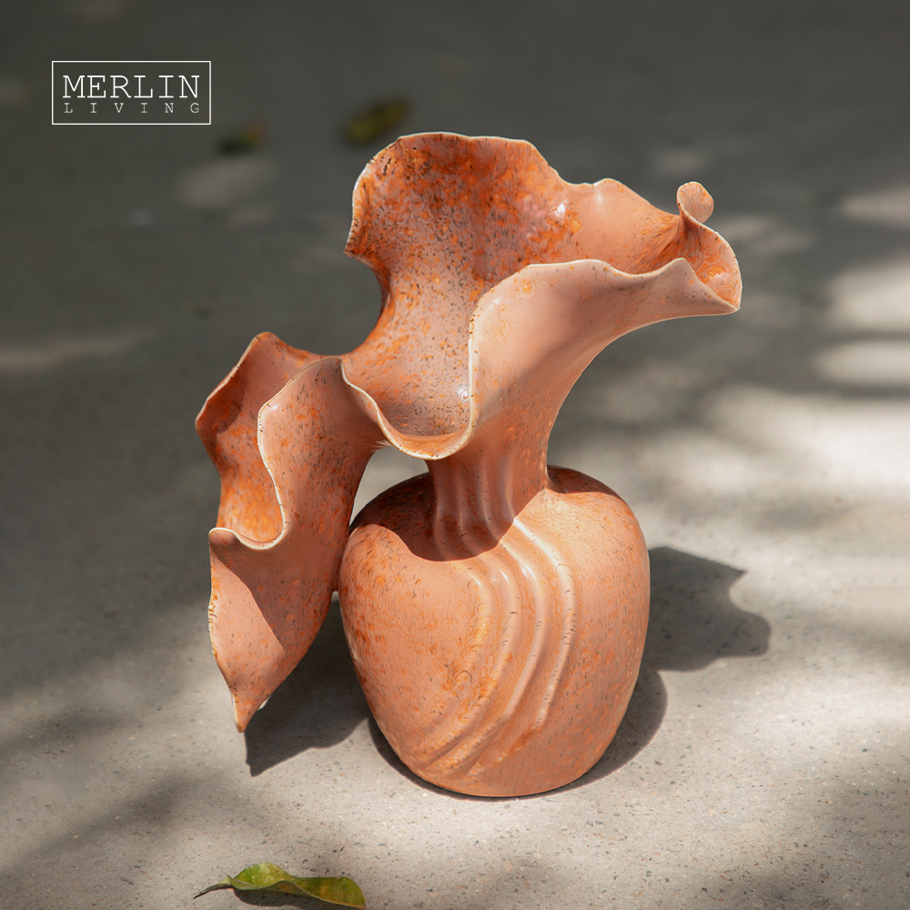 Handmade Modern Minimalist White Ceramic Vase by Merlin Living (9)