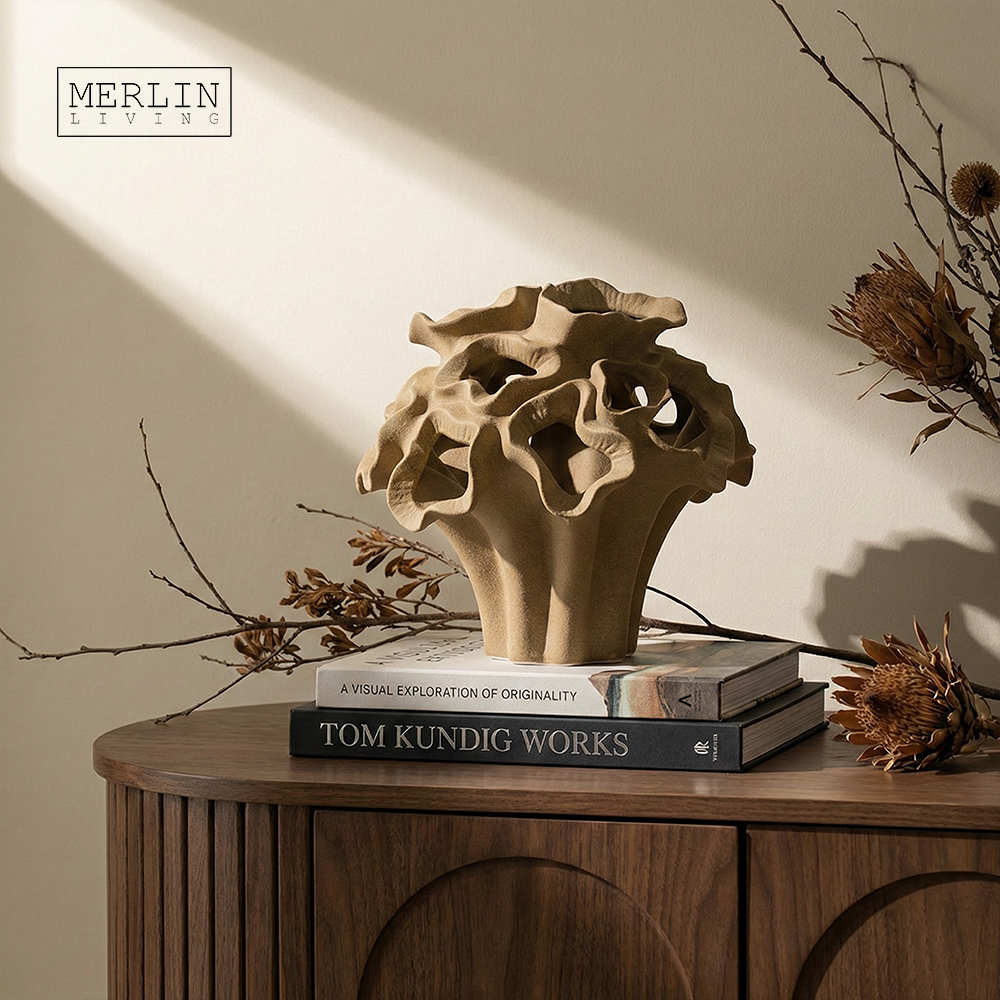 Handmade Perforated Natural Style Custom Ceramic Vase by Merlin Living (5)