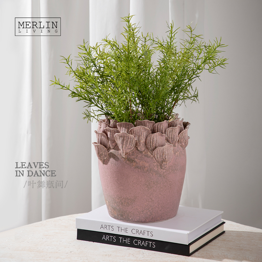 Handmade Vintage Ceramic Petal Vase for Home Decor Merlin Living (14)