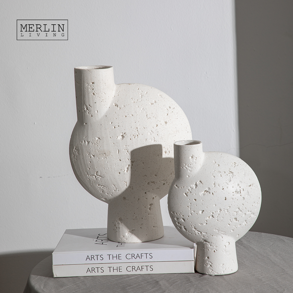 最高のMerlin Living Cave stone wabi-sabi style ceramic travertine