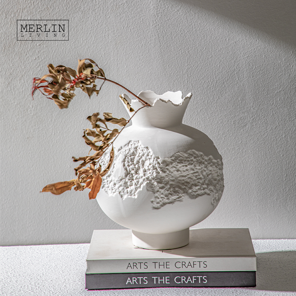 Merlin Living Ceramic Artstone Vase (2)