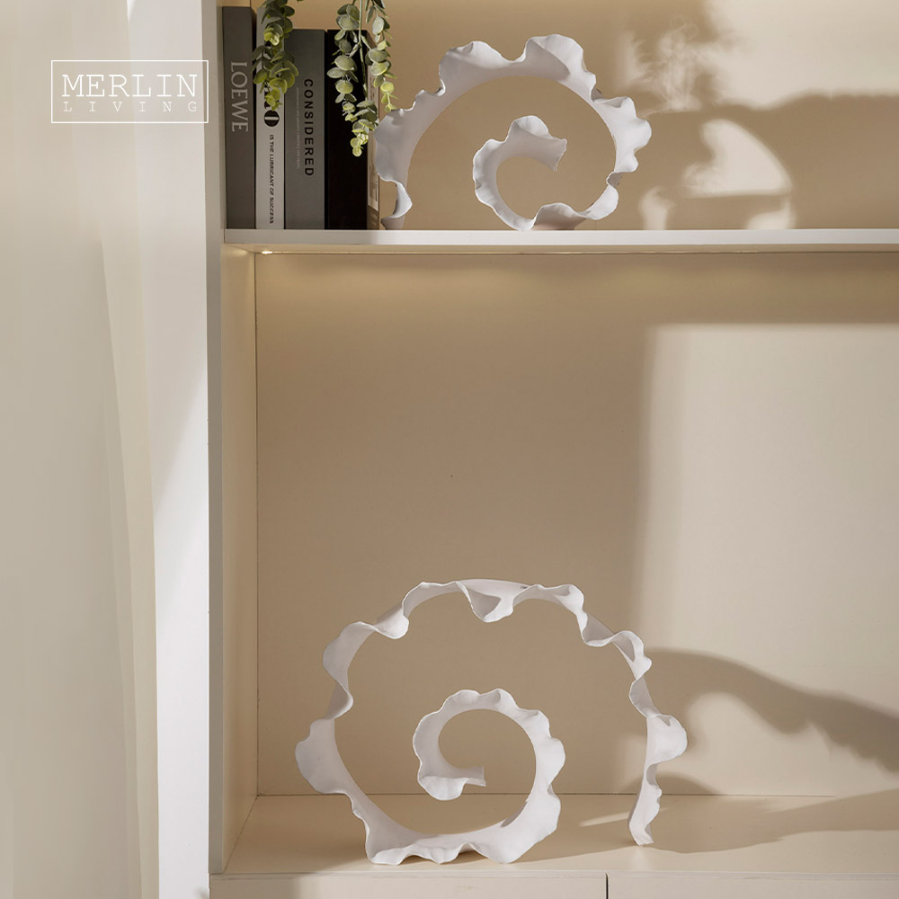 Merlin Living Handmade Craft Skirt White Ceramic Ornament (4)