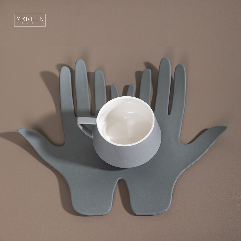 Hand Shape Decor Best Merlin Living Nordic Color Hand Shape Ceramic Desktop Ornaments ...